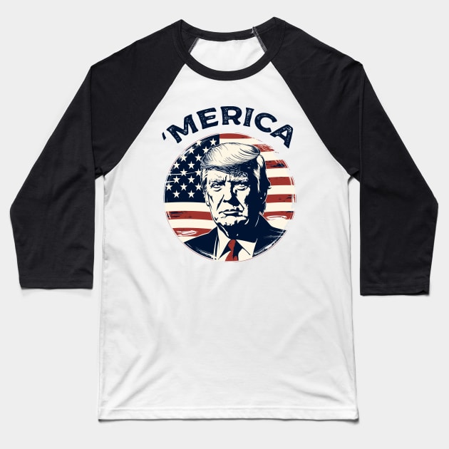 Merica Baseball T-Shirt by Yopi